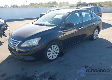 2013 Nissan Sentra S from USA, damaged, VIN 3N1AB7AP2DL650348